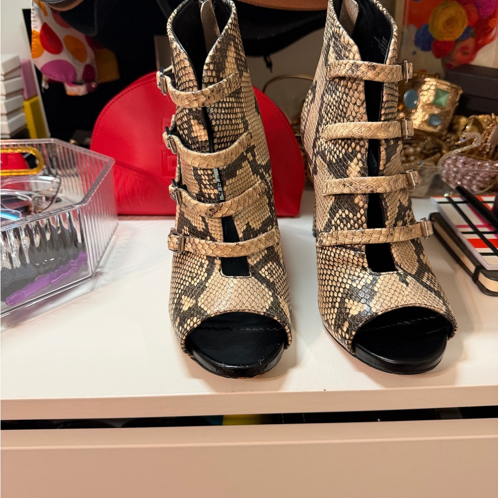 Karl Lagerfeld Snakeskin Pattern Women's Heels